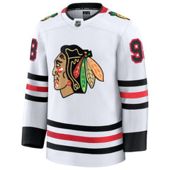 Connor Bedard Chicago Blackhawks Fanatics Away Premium Jersey - White | Fanatics on sale