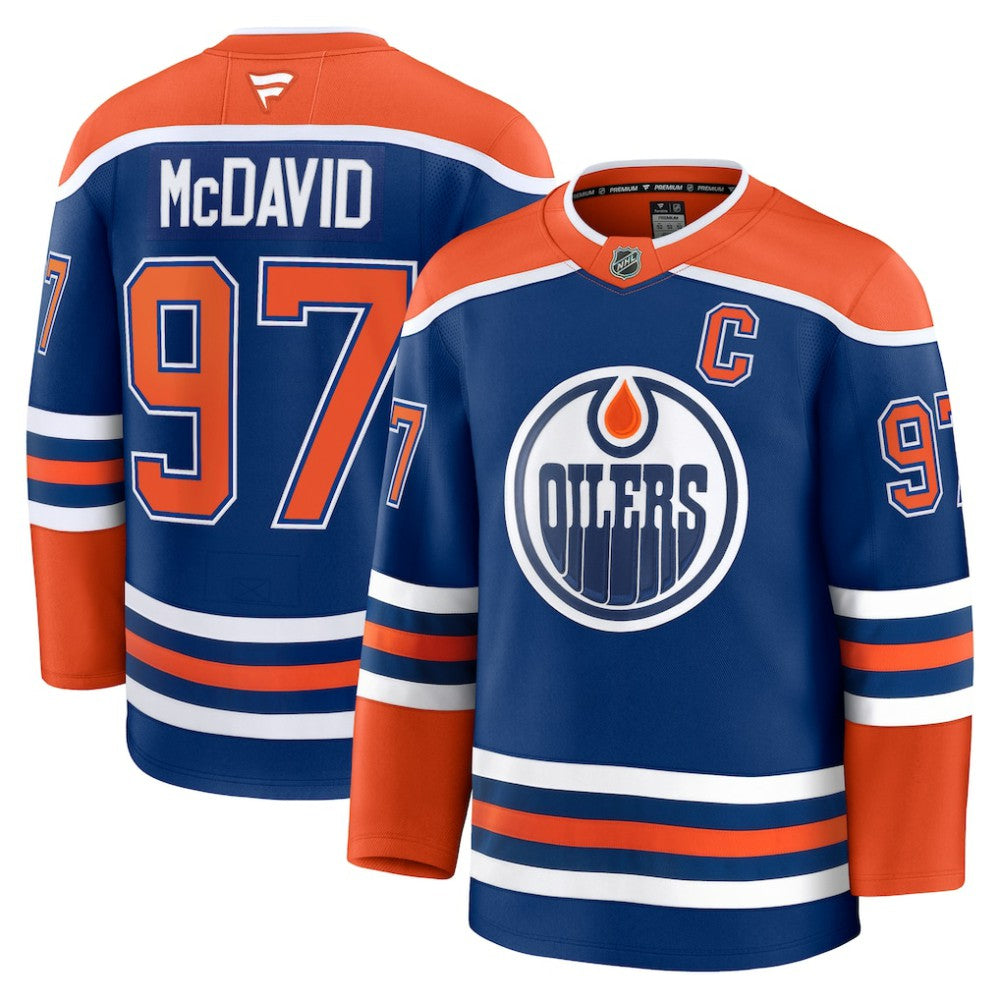 Connor McDavid Edmonton Oilers Fanatics Home Premium Jersey - Royal | Fanatics on sale