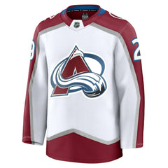 Nathan MacKinnon Colorado Avalanche Fanatics Away Premium Jersey - White | Fanatics Clearance
