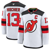 Nico Hischier New Jersey Devils Fanatics Away Premium Jersey - White | Fanatics on sale