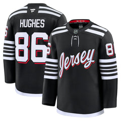 Jack Hughes New Jersey Devils Fanatics Alternate Premium Jersey - Black | Fanatics online
