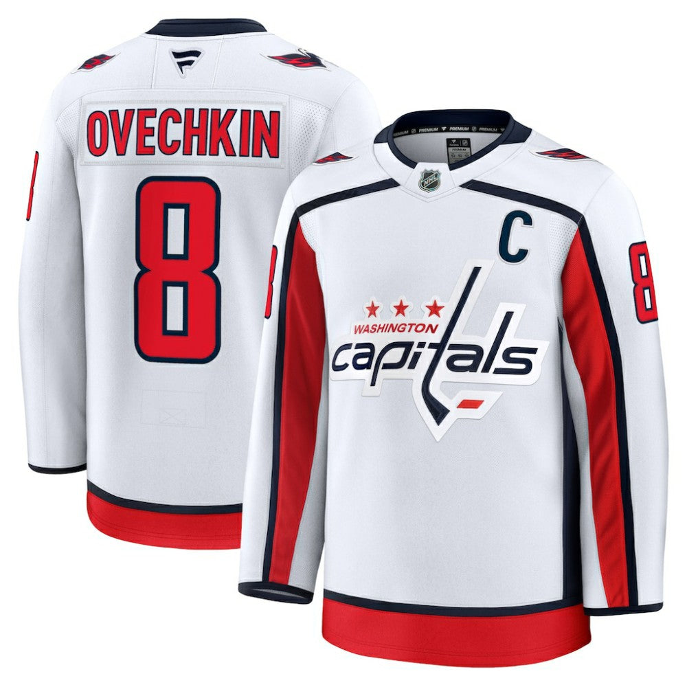 Alexander Ovechkin Washington Capitals Fanatics Away Premium Jersey - White | Fanatics sale
