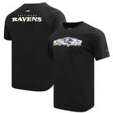 Baltimore Ravens Pro Standard Retro Striper T-Shirt - Black - NFL