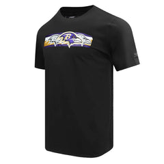 Baltimore Ravens Pro Standard Retro Striper T-Shirt - Black - NFL