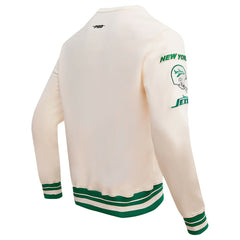 New York Jets Pro Standard Retro Classics Fleece Pullover Sweatshirt - Cream - NFL