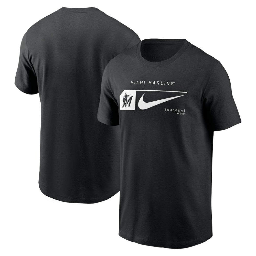 Miami Marlins Nike Fashion Graphic Swoosh T-Shirt Online