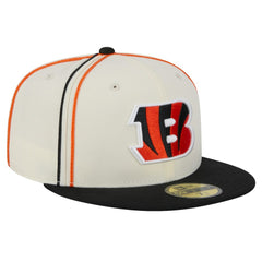 Cincinnati Bengals New Era Soutache 59FIFTY Fitted Hat - Cream - NFL