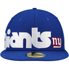 New York Giants New Era Checkered Undervisor 59FIFTY Fitted Hat - Royal - NFL