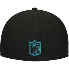 Jacksonville Jaguars New Era Checkered Undervisor 59FIFTY Fitted Hat - Black - NFL