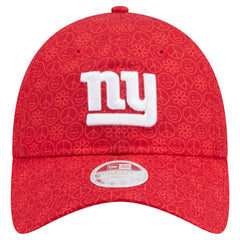 New York Giants New Era Women's Smiley 9TWENTY Adjustable Hat - Red - NFL