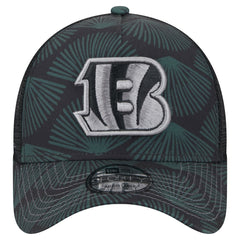 Cincinnati Bengals New Era Agave Trucker 9FORTY Adjustable Hat - Black - NFL