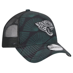 Jacksonville Jaguars New Era Agave Trucker 9FORTY Adjustable Hat - Black - NFL
