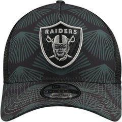 Las Vegas Raiders New Era Agave Trucker 9FORTY Adjustable Hat - Black - NFL