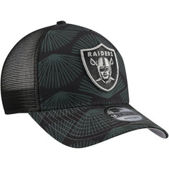 Las Vegas Raiders New Era Agave Trucker 9FORTY Adjustable Hat - Black - NFL