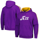 Mitchell & Ness Utah Jazz Hardwood Classics Nights Raglan Pullover Hoodie Purple