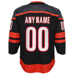 Carolina Hurricanes Youth Home Premier Custom Jersey - Black | NHL sale