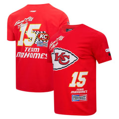 Patrick Mahomes Kansas City Chiefs Pro Standard Fast Lane Name & Number Player T-Shirt - Red - NFL