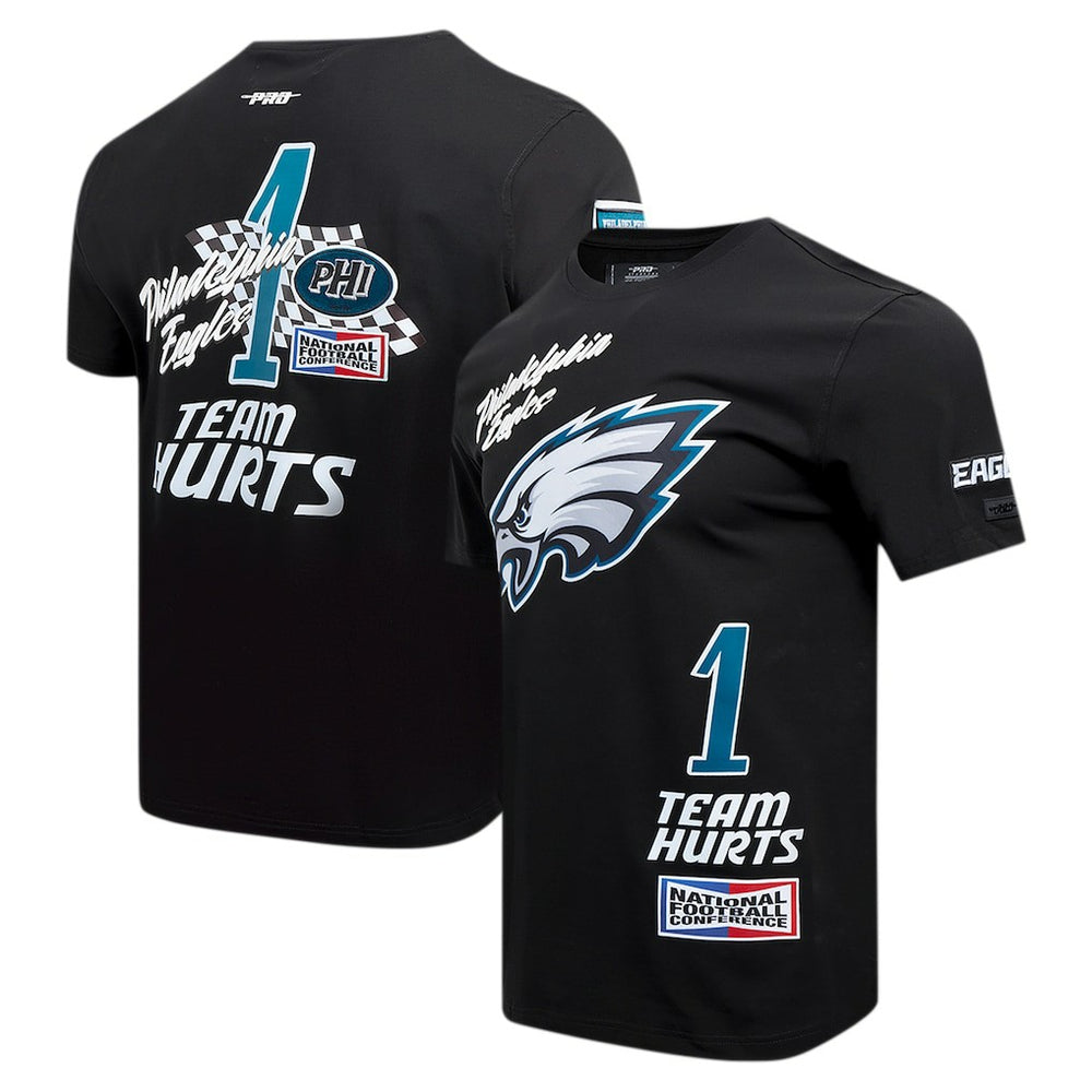 Jalen Hurts Philadelphia Eagles Pro Standard Fast Lane Name & Number Player T-Shirt - Black - NFL