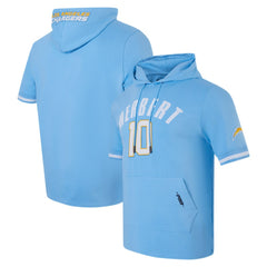 Justin Herbert Los Angeles Chargers Pro Standard Player Name & Number Hoodie T-Shirt - Powder Blue - NFL