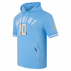 Justin Herbert Los Angeles Chargers Pro Standard Player Name & Number Hoodie T-Shirt - Powder Blue - NFL