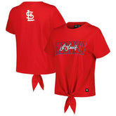 St. Louis Cardinals The Wild Collective Women's Twist Front T-Shirt for sale