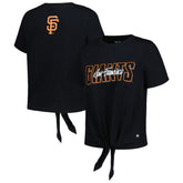 San Francisco Giants The Wild Collective Women's Twist Front T-Shirt Sale