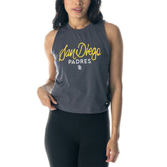 San Diego Padres The Wild Collective Women's Side Knot Tank Top Online