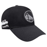 Golden State Warriors Pro Standard Paint the City Pinch Front Snapback Hat Black