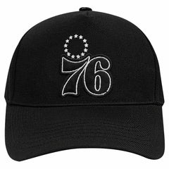 Philadelphia 76ers Pro Standard Paint the City Pinch Front Snapback Hat Black