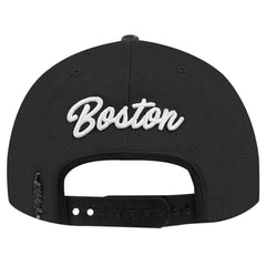 Boston Bruins Pro Standard Paint the City Pinch Front Snapback Hat - Black | NHL Clearance