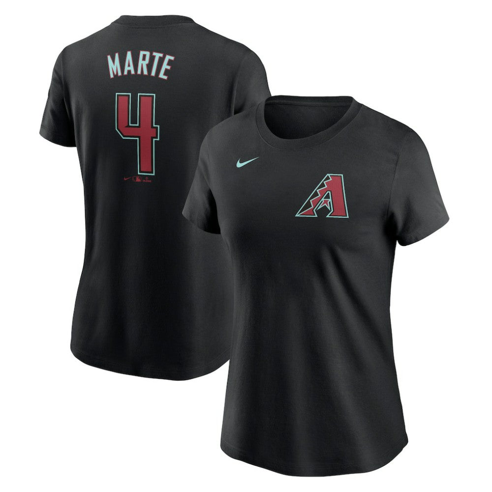 Ketel Marte Arizona Diamondbacks Nike Women's 2024 Fuse Name & Number T-Shirt Sale