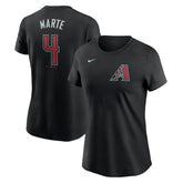 Ketel Marte Arizona Diamondbacks Nike Women's 2024 Fuse Name & Number T-Shirt Sale
