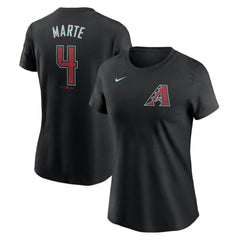 Ketel Marte Arizona Diamondbacks Nike Women's 2024 Fuse Name & Number T-Shirt Sale