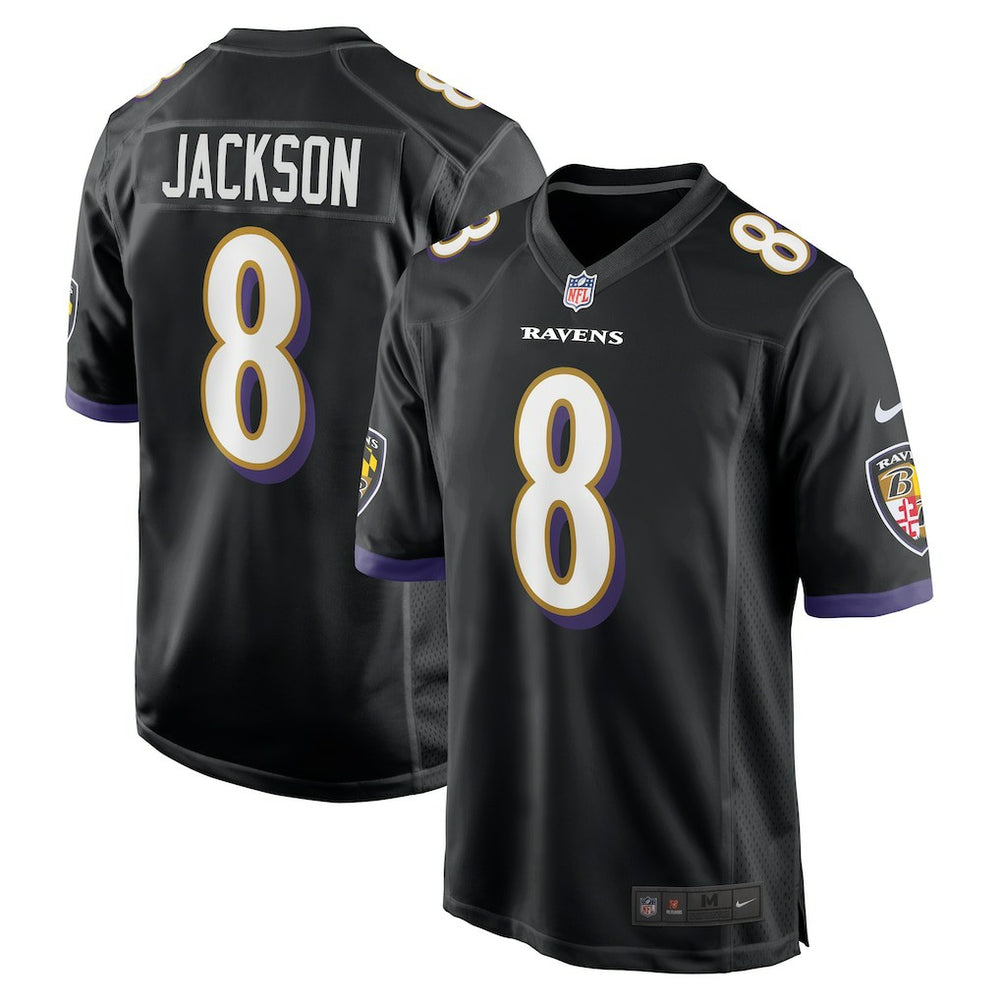 Lamar Jackson Baltimore Ravens Alternate Game Jersey - Black - Nike