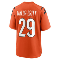 Cam Taylor-Britt Cincinnati Bengals Alternate Game Jersey - Orange - Nike