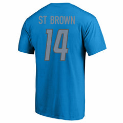 Amon-Ra St. Brown Detroit Lions Big & Tall Player Name & Number T-Shirt - Blue - Fanatics