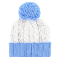 Dallas Cowboys '47 Women's Luminance Cuffed Knit Hat with Pom - White/Light Blue - 47 brand