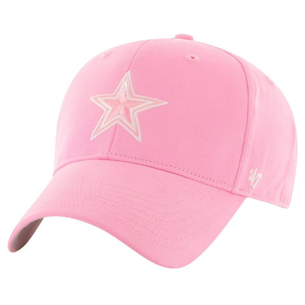 Dallas Cowboys '47 Girls Youth Rose MVP Adjustable Hat - Pink - 47 brand