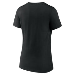 Detroit Lions Women's Victory Arch V-Neck T-Shirt - Black - NFL