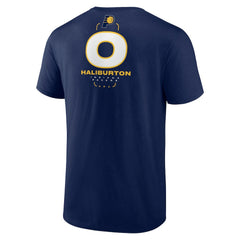 Tyrese Haliburton Indiana Pacers Behind The Back Name & Number T-Shirt Navy