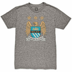 Manchester City 1863FC Retro Crest T-Shirt Heather Gray