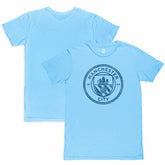 Manchester City 1863FC Mono Crest Slub T-Shirt Sky Blue