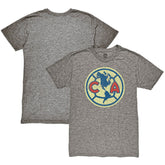 Club America 1863FC Color Crest Twisted Tri-Blend Slub T-Shirt Heather Gray