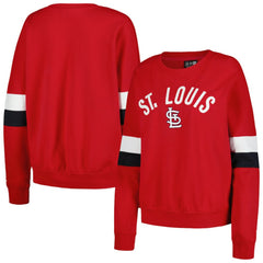 St. Louis Cardinals New Era Women's Game Day Crew Pullover Sweatshirt Outlet