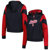 Boston Red Sox New Era Women's Color Block Fleece Quarter-Zip Hoodie for sale