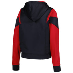 Boston Red Sox New Era Women's Color Block Fleece Quarter-Zip Hoodie for sale