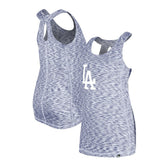 Los Angeles Dodgers New Era Women's Space Dye Keyhole Back Tank Top Outlet