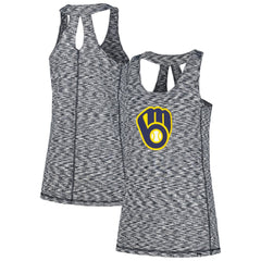 Milwaukee Brewers New Era Women's Space Dye Keyhole Back Tank Top Sale
