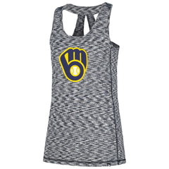 Milwaukee Brewers New Era Women's Space Dye Keyhole Back Tank Top Sale