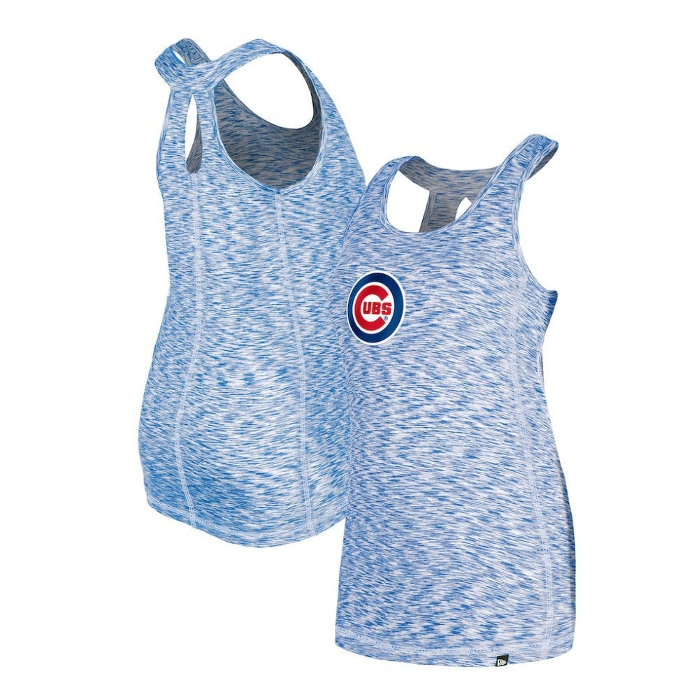 Chicago Cubs New Era Women's Space Dye Keyhole Back Tank Top Discount